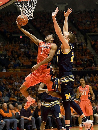 Caris LeVert (23) and Duncan Robinson (22)