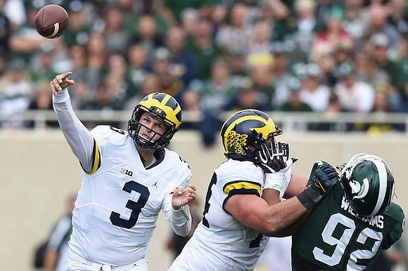 Wilton Speight (3) and Ben Bredeson (74)