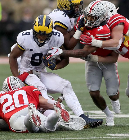 Donovan Peoples-Jones (9) and Nico Collins (4)