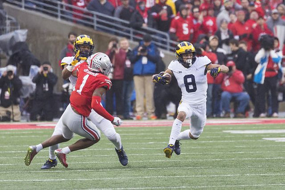 Nico Collins (4) and Ronnie Bell (8)