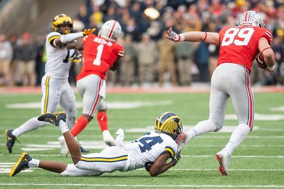 Josh Ross (12) and Josh Metellus (14)
