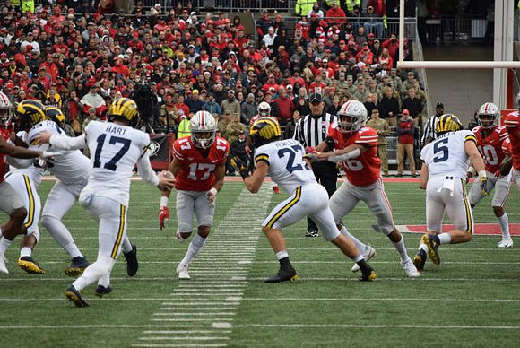 Zach Gentry (83), Will Hart (17), Joe Hewlett (27), and Jared Wangler (5)