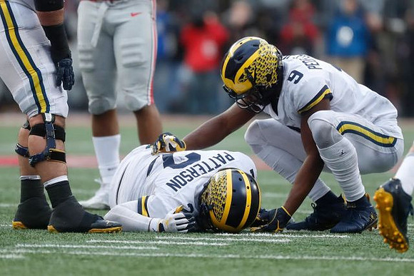 Shea Patterson (2) and Donovan Peoples-Jones (9)
