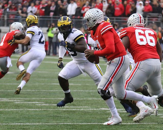 Brandon Watson (28) and Kwity Paye (19)