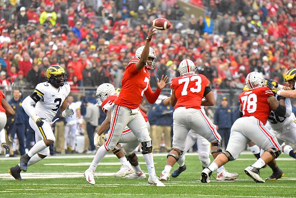Rashan Gary (3) and Michael Dwumfour (50)