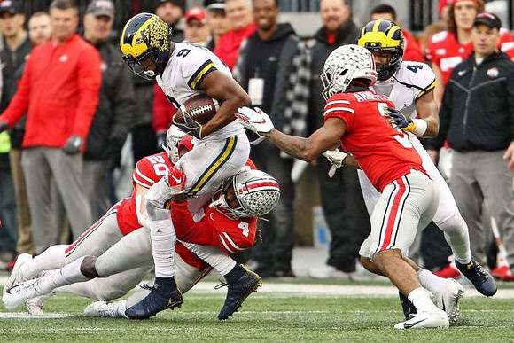 Donovan Peoples-Jones (9) and Nico Collins (4)