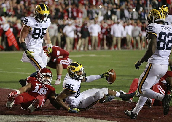 Jake Butt (88), Jehu Chesson (86), and Amara Darboh (82)