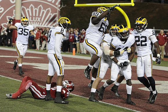 Joe Bolden (35), Channing Stribling (8), Willie Henry (69), Desmond Morgan (3), Delano Hill (44), and Jarrod Wilson (22)