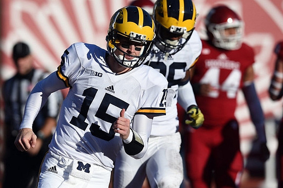 Jake Rudock (15) and Jehu Chesson (86)