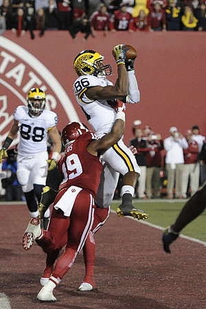 Jake Butt (88) and Jehu Chesson (86)