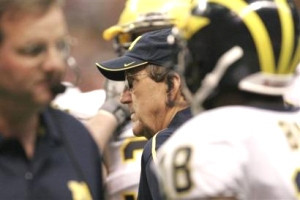 Terry Malone, Lloyd Carr, and Antonio Bass