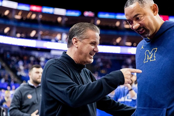 John Calipari Kentucky Head Coach and Juwan Howard