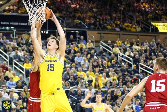 Jon Teske (15) and Duncan Robinson (22)