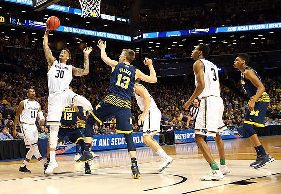 Muhammad-Ali Abdur-Rahkman (12), Moritz Wagner (13), and Kameron Chatman (3)