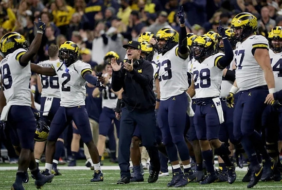 Jim Harbaugh and Michigan Team