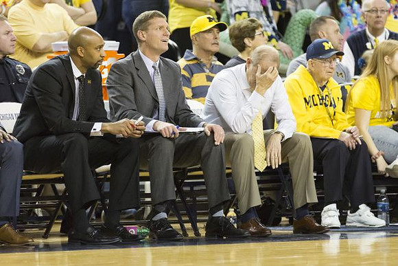Saddi Washington, Luke Yaklich, and John Beilein