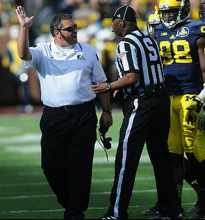 Brady Hoke and Devin Gardner (98)