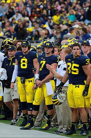 Russell Bellomy (8), Shane Morris (7), and Joe Bolden (35)