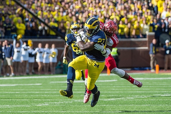 Derrick Green (27) and Jehu Chesson (86)