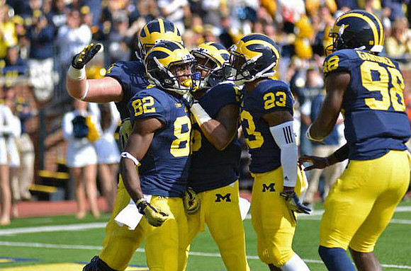 Amara Darboh (82), Dennis Norfleet (23), and Devin Gardner (98)