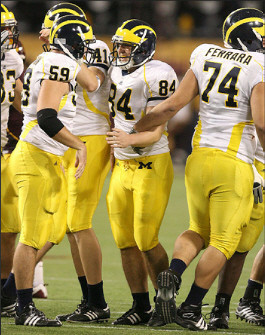 Mike Massey (83), Sean Griffin (59), Zoltan Mesko (41), K.C. Lopata (84), and John Ferrara (74)