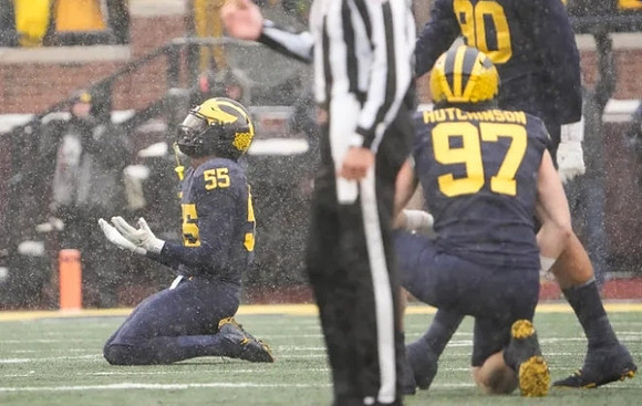 David Ojabo (55), Aidan Hutchinson (97), and Mike Morris (90)