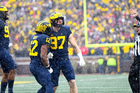 Mike Morris (90), Josh Ross (12), and Aidan Hutchinson (97)