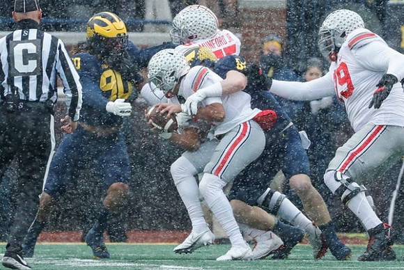 Mike Morris (90) and Aidan Hutchinson (97)