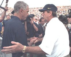 Paul Pasqualoni and Lloyd Carr