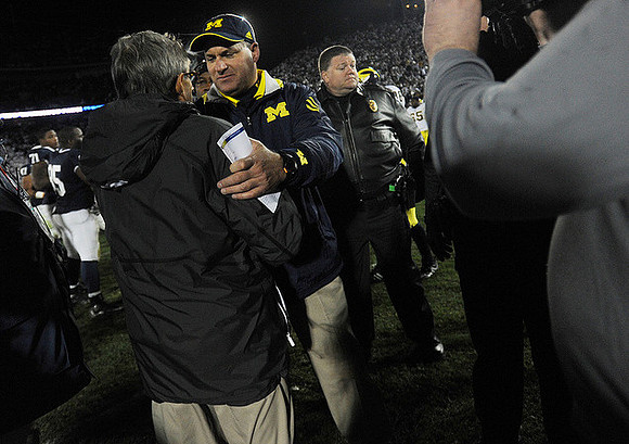 Rich Rodriguez and Joe Paterno