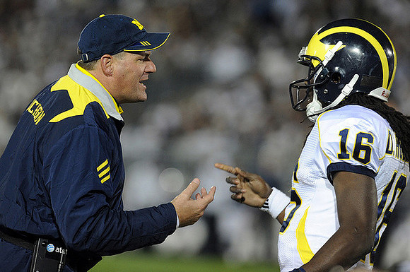 Rich Rodriguez and Denard Robinson (16)