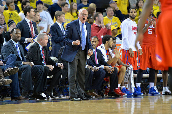 Southern Methodist Head Coach Larry Brown