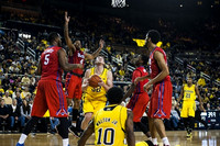 Ricky Doyle (32), Derrick Walton Jr. (10), and Zak Irvin (21)