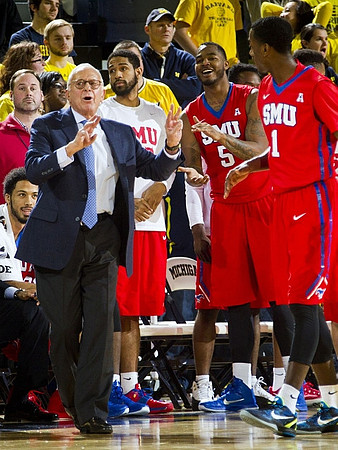 Southern Methodist Head Coach Larry Brown