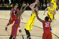 Mark Donnal (34), Spike Albrecht (2), Derrick Walton Jr. (10)