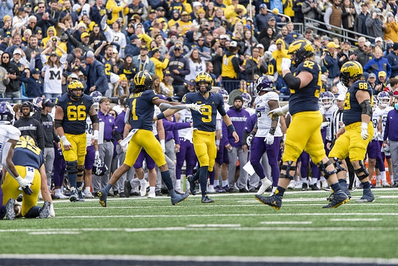 Carter Selzer (89), Chuck Filiaga (66), Andrel Anthony (1), J.J. McCarthy (9), Karsen Barnhart (52), and Andrew Vastardis (68)