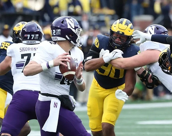 David Ojabo (55) and Mike Morris (90)