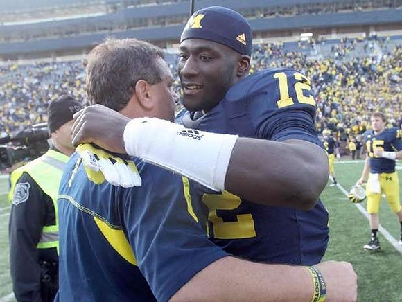 Brady Hoke and Devin Gardner (12)