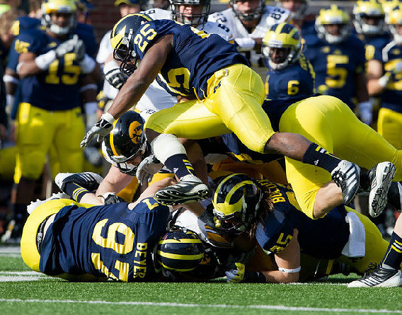 Brennen Beyer (97), Kenny Demens (25), Joe Bolden (35), and Raymon Taylor (6)
