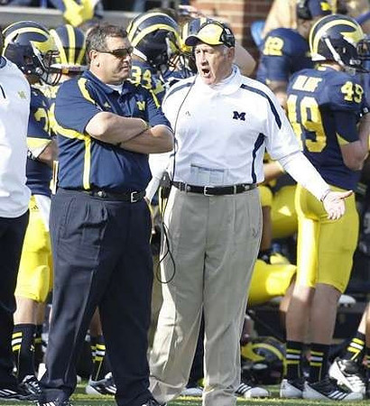 Brady Hoke, Greg Mattison, and Brad Anlauf (49)