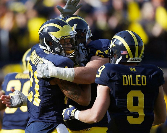 Mike Kwiatkowski (81), Drew Dileo (9), and Elliott Mealer (57)