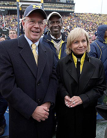 Bill Martin and Cathy Schembechler