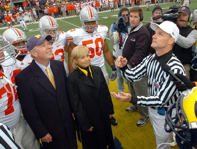 Bill Martin and Cathy Schembechler