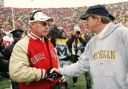 Lloyd Carr and Jim Tressel