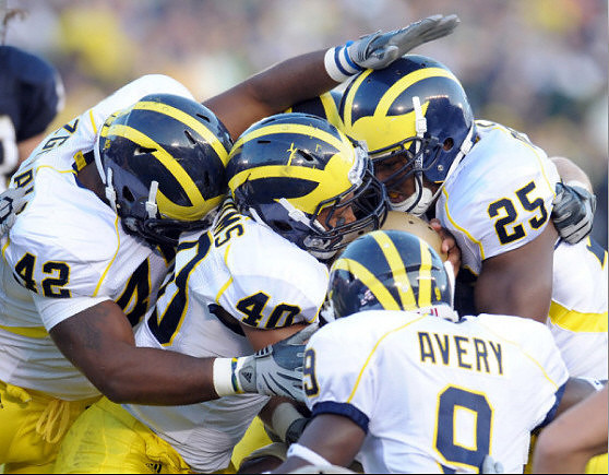 J.B. Fitzgerald (42), Michael Williams (40), Courtney Avery (9), and Kenny Demens (25)