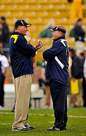 Rich Rodriguez and Brian Kelly
