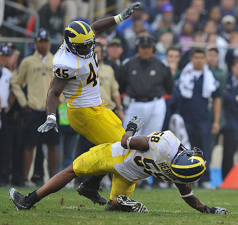Obi Ezeh (45) and Brandon Herron (58)