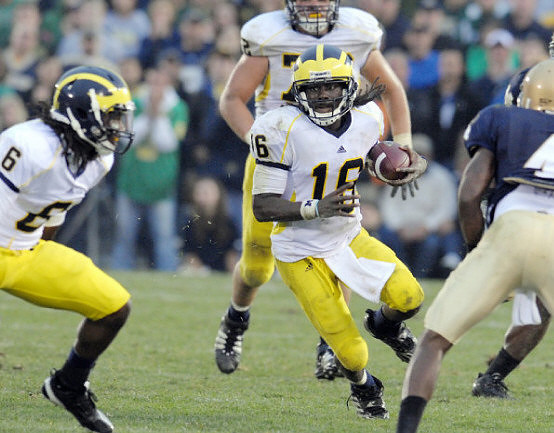 Je'Ron Stokes (6), Denard Robinson (16), and Mark Huyge (72)