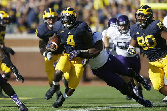 Ben Braden (71), De'Veon Smith (4), and Khalid Hill (80)