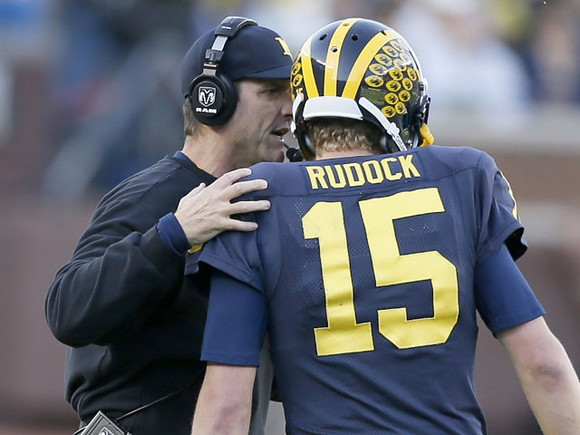 Jim Harbaugh and Jake Rudock (15)